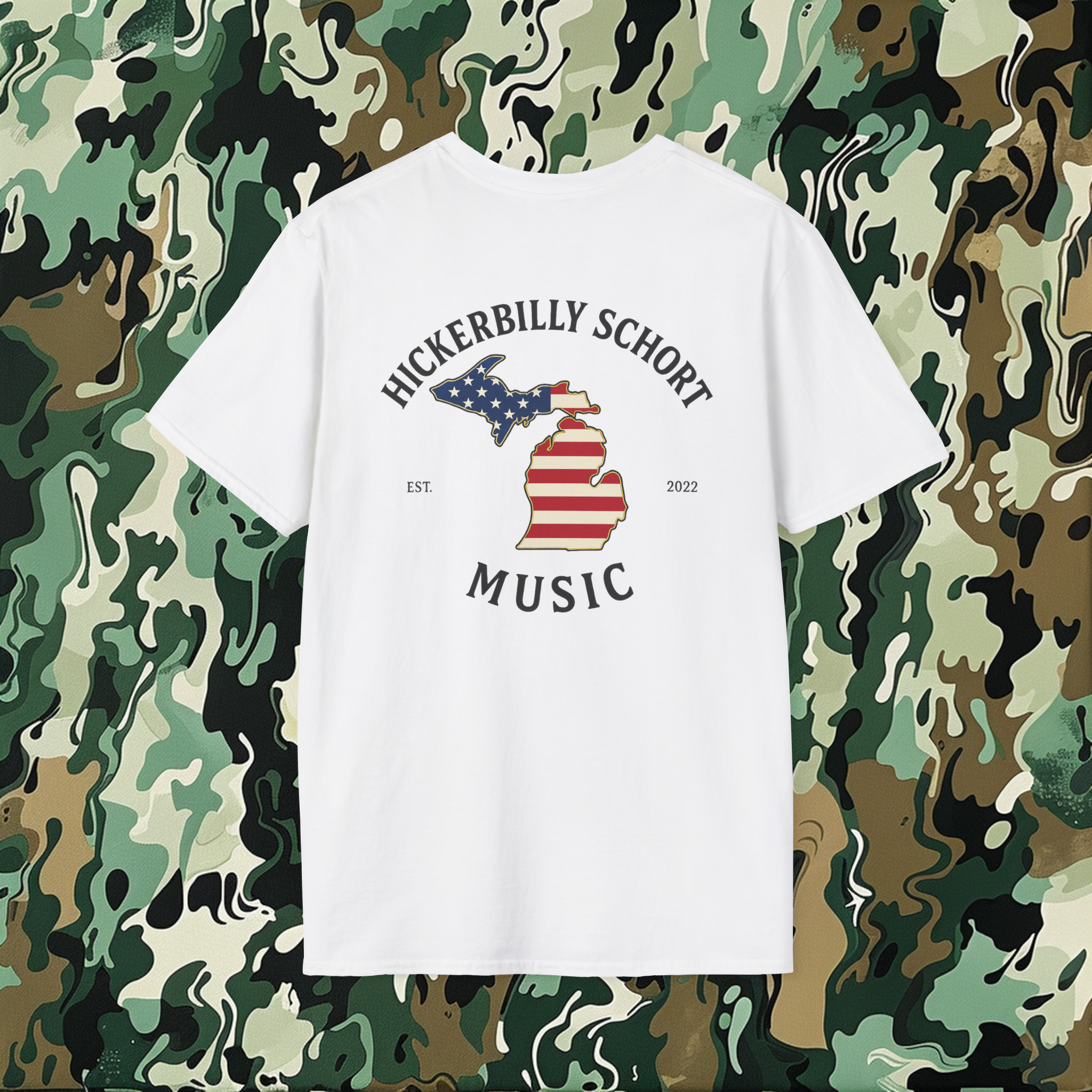 Hickerbilly Schort Music T-Shirt Design