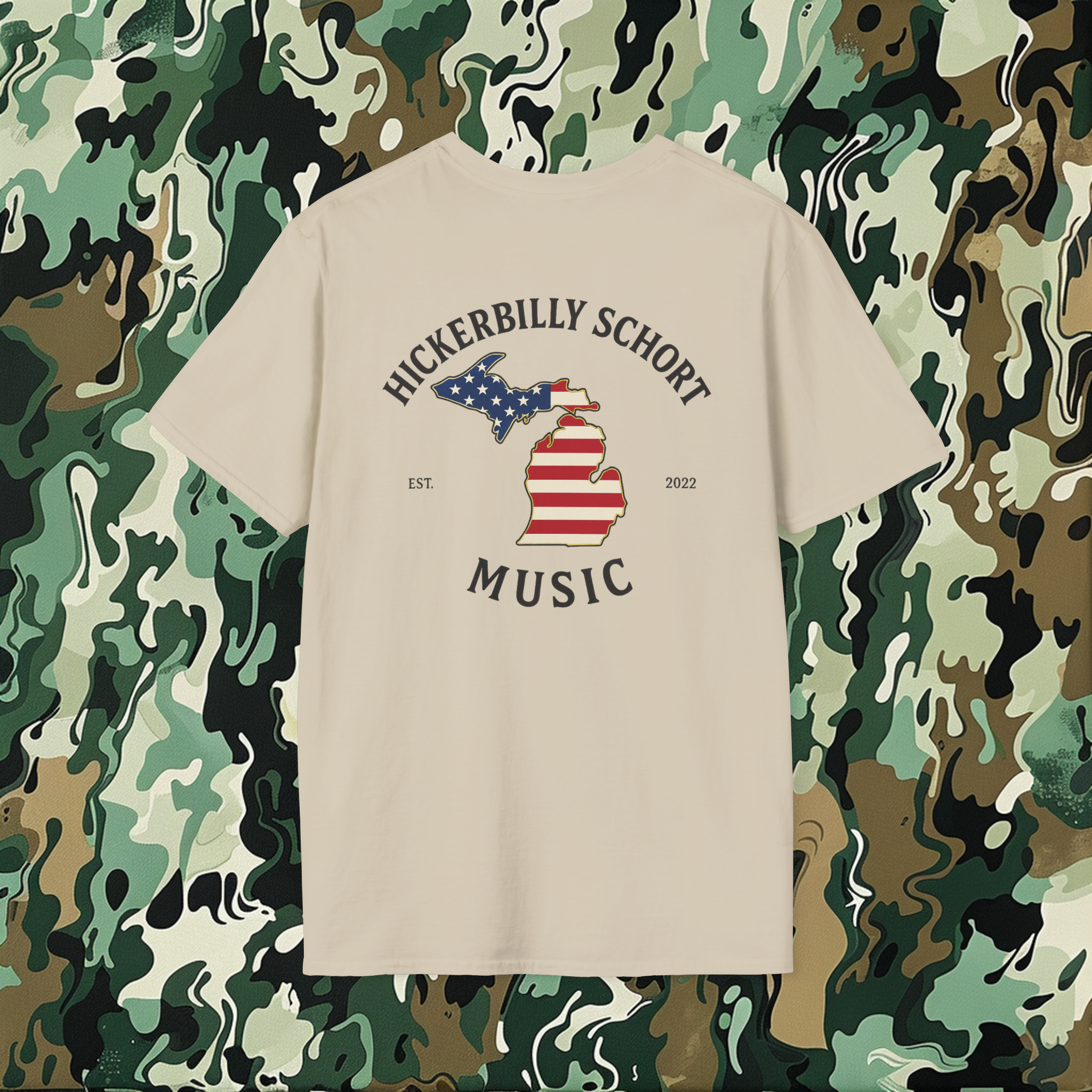 Hickerbilly Schort Music T-Shirt Design
