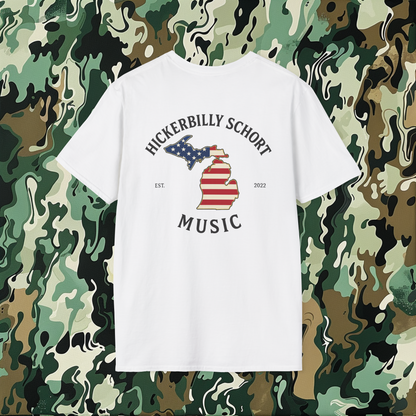 Hickerbilly Schort Music T-Shirt Design 
