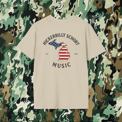Hickerbilly Schort Music T-Shirt Design 